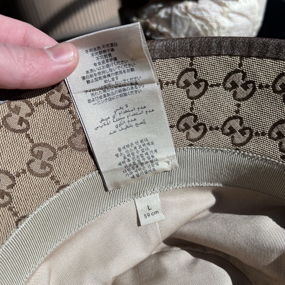 Gucci Beige and Brown Bucket Hat - Picture 8 of 9